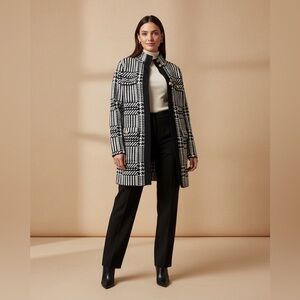 Anne Klein Black and cream blazer-jacket